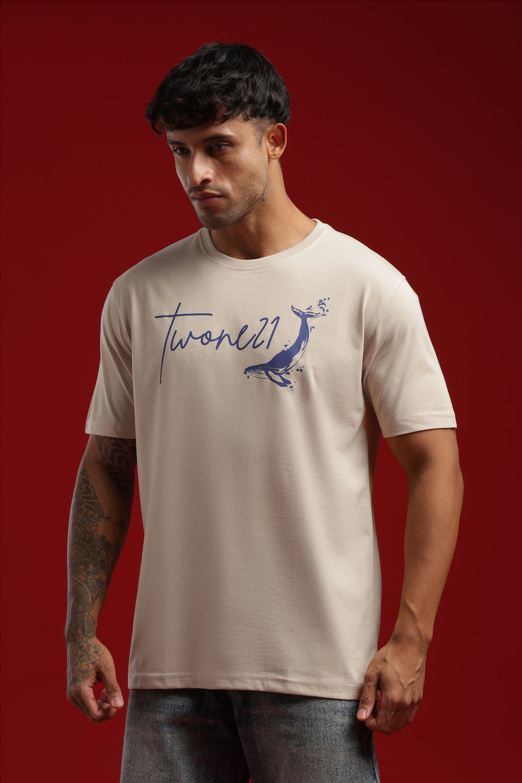BLUE HORIZON Oversized Graphic Tee Unisex