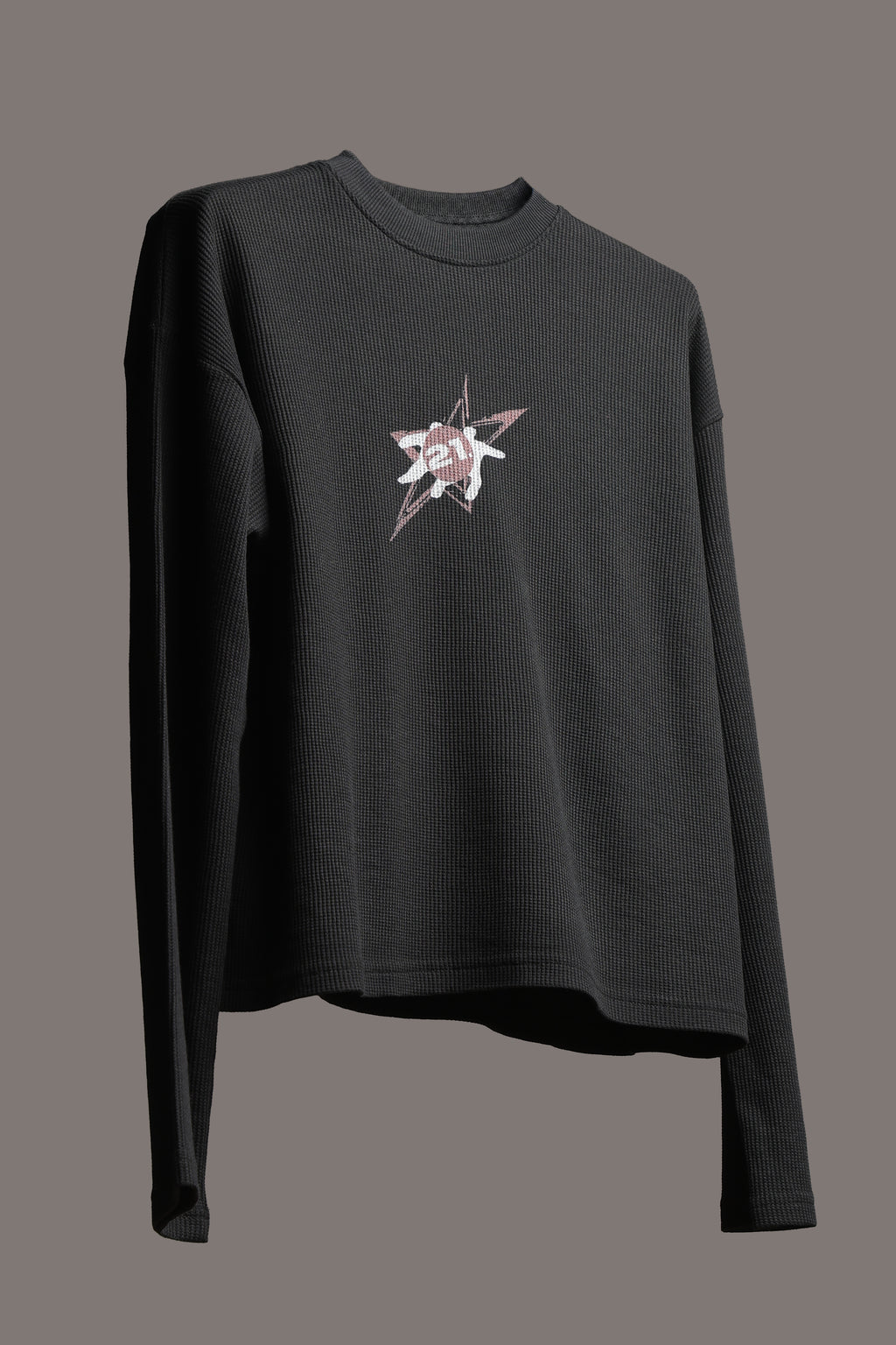 Ambition Black waffle knit oversized Tee Unisex
