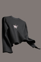 Ambition Black waffle knit oversized Tee Unisex