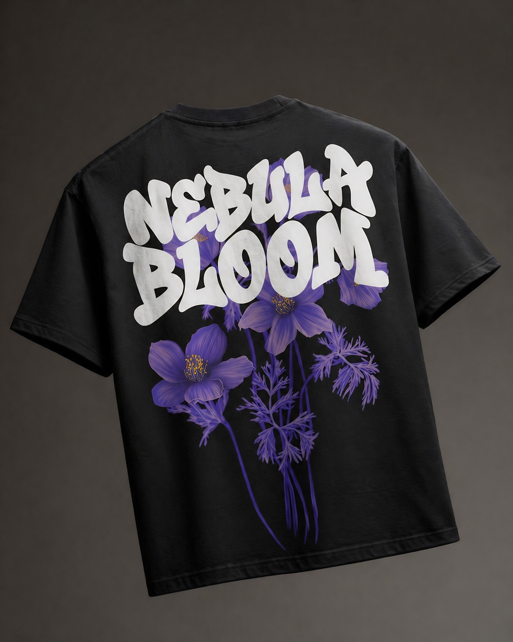 NEBULA BLOOM Oversized Graphic Tee Unisex