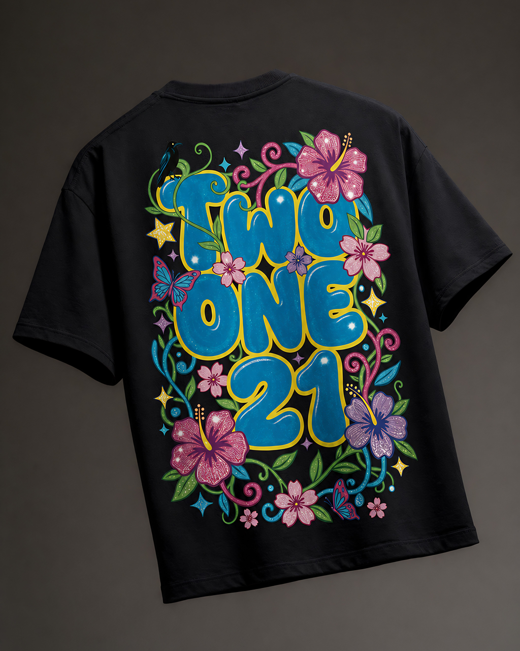 FLORAL Oversized Graphic Tee Unisex