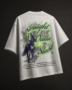 Horse Power Off-White Oversized Tee Unisex
