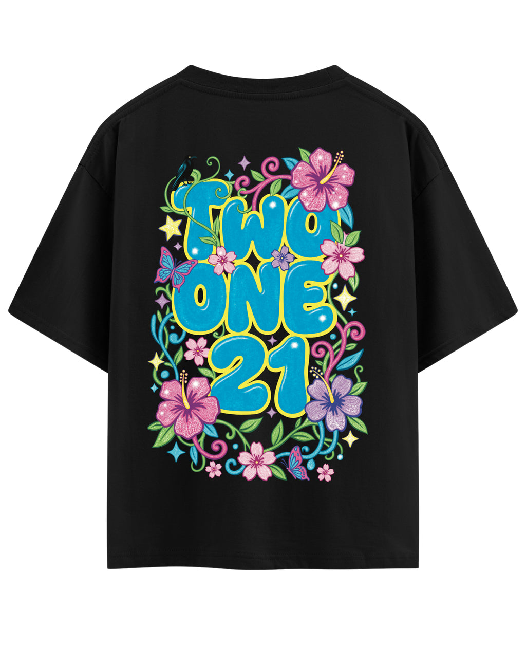 Black Oversized T-shirt Back Design