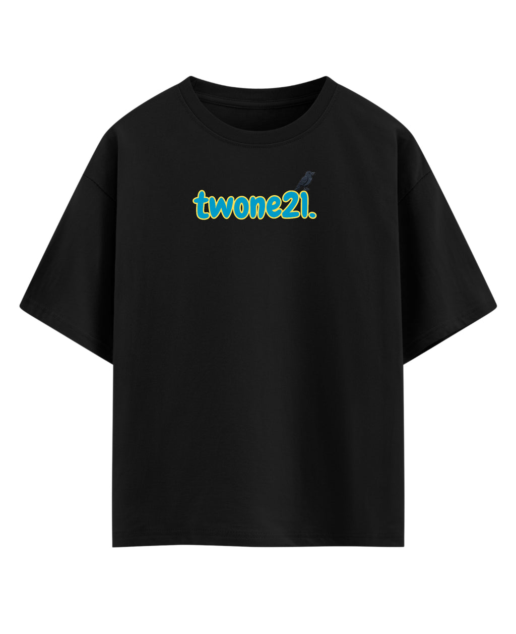 Black Oversized T-shirt Front Design