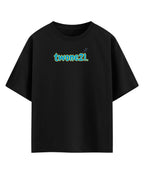 Black Oversized T-shirt Front Design