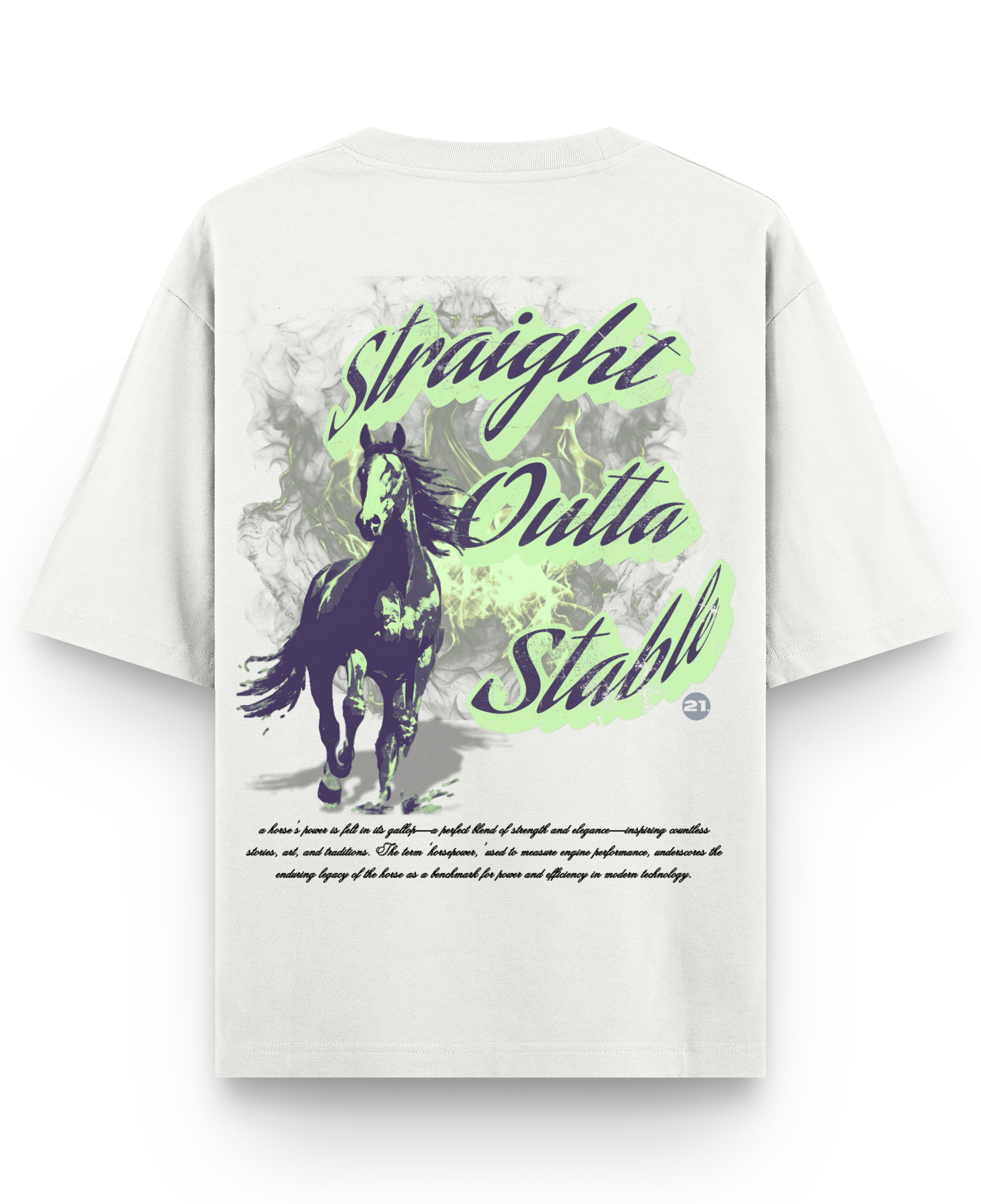 Off White Oversized T-shirt Back Design