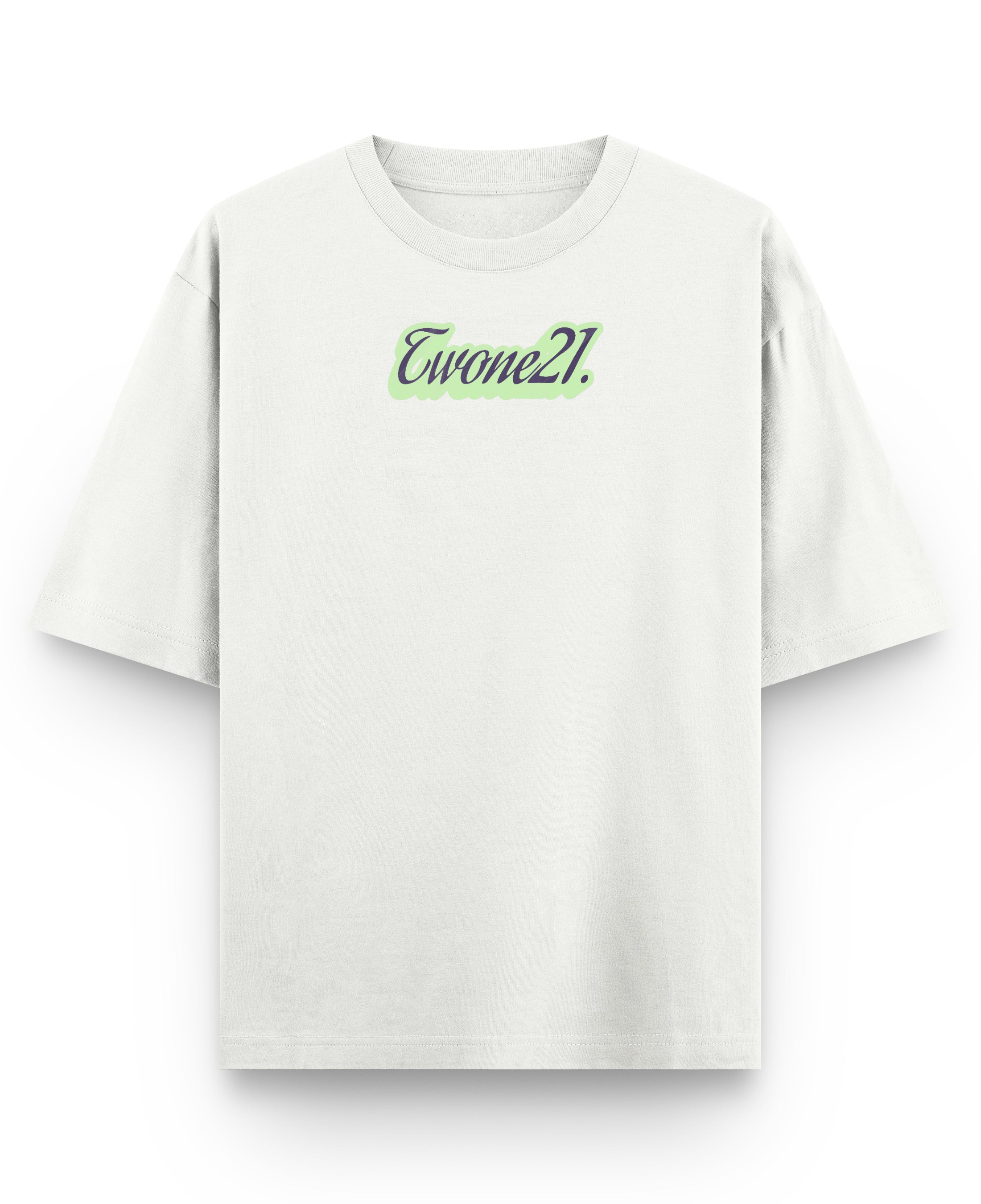 Off White Oversized T-shirt Front Design